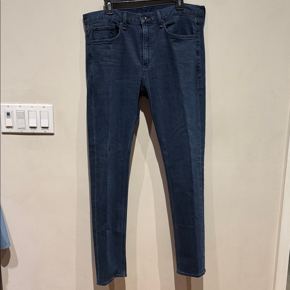 Rag & Bone Dark Blue Men's Fit 2 Slim Jeans size 34” waist 32” length.